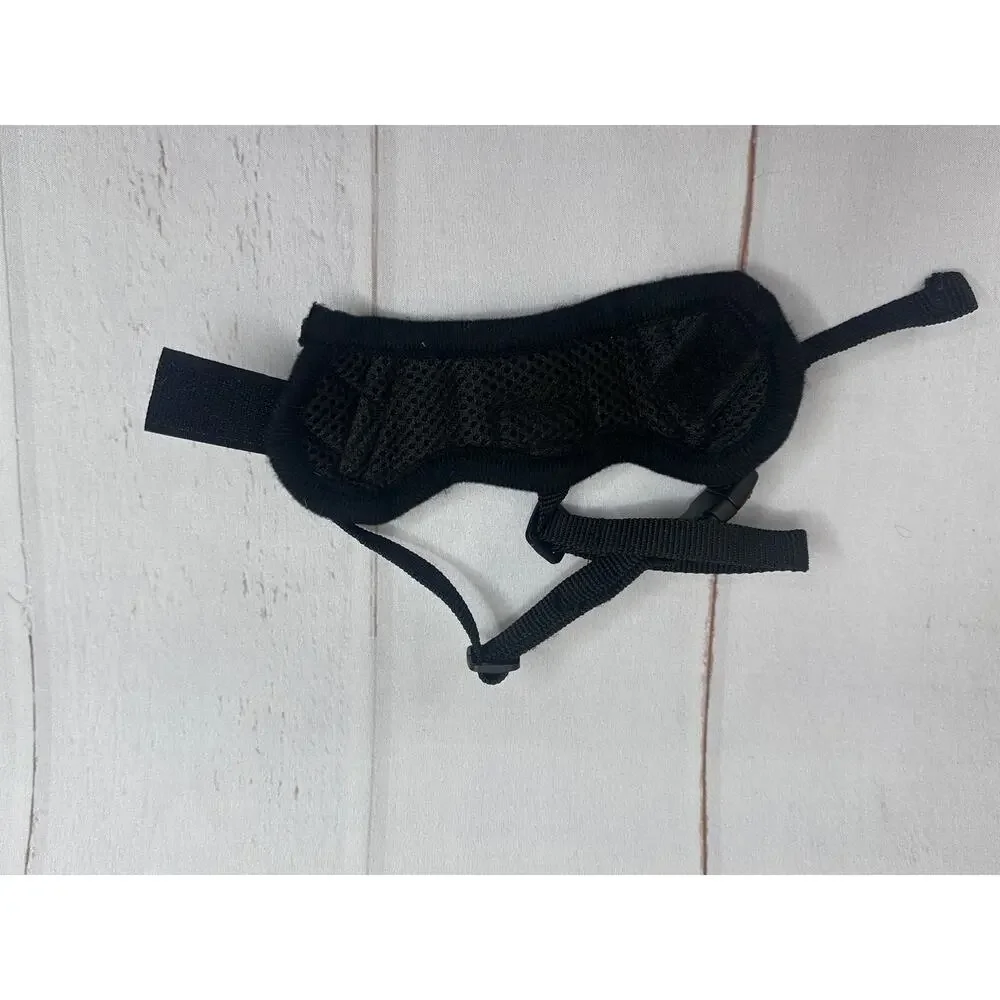 Adjustable Dog Muzzle Breathable Soft Humane Secure Fit‎ Black NEW